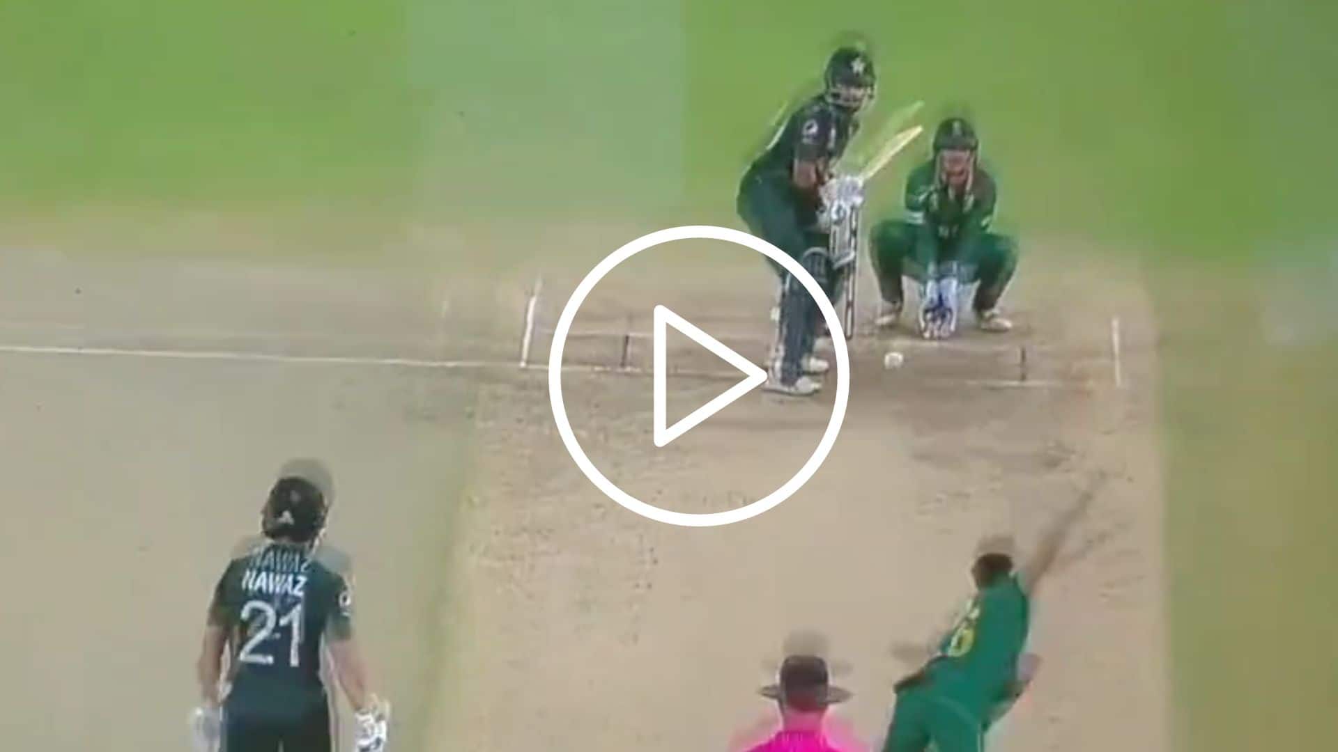 [Watch] Tabraiz Shamsi Magical Delivery Sends Back Saud Shakeel After Classy Fifty
